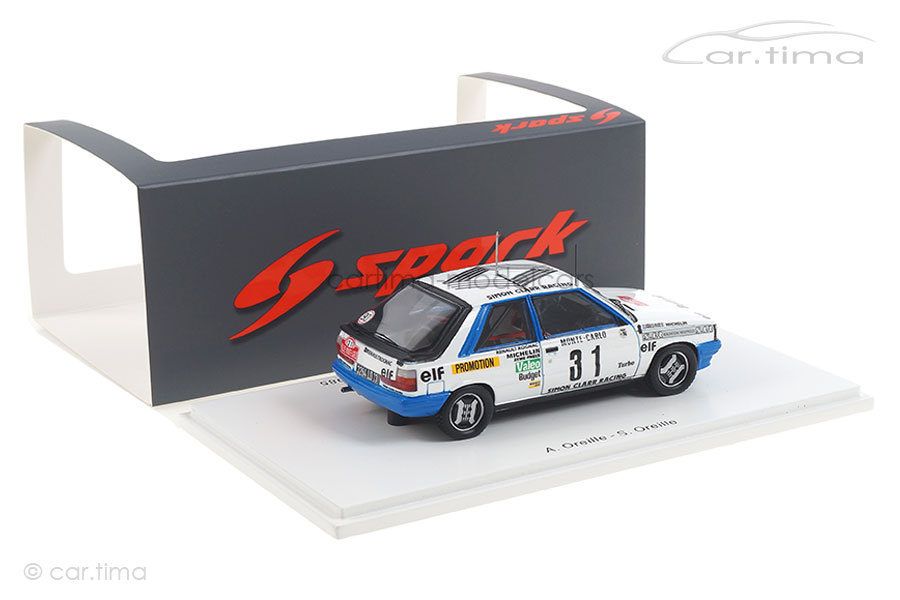 Renault 11 Turbo Rallye Monte Carlo 1985 Oreille/Oreille Spark 1:43 S5566 Renault 11 Turbo Rallye Monte Carlo 1985 Oreille/Oreille Spark 1:43 S5566