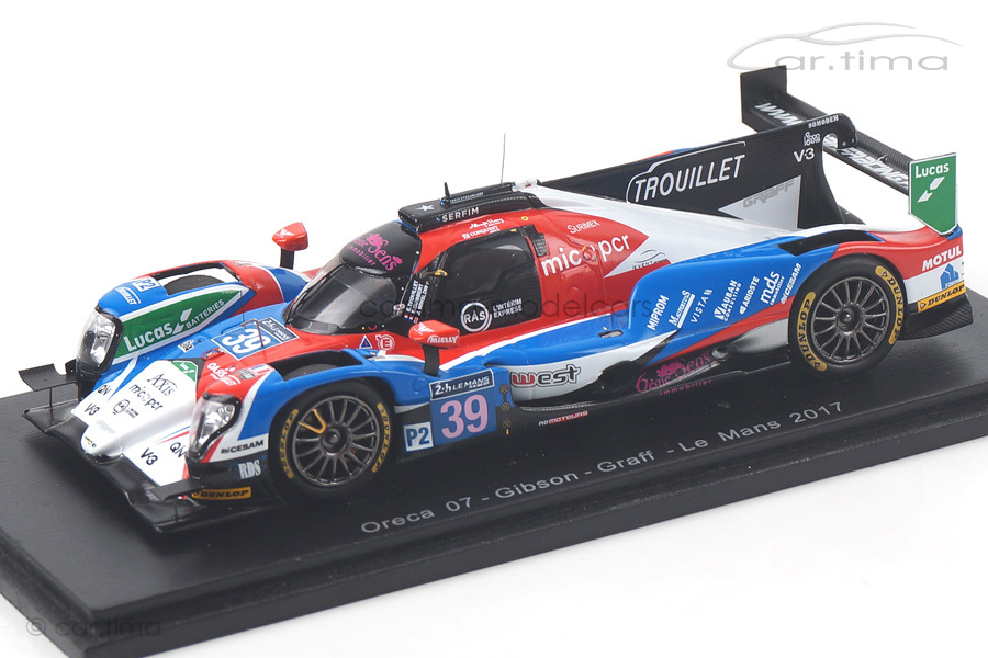 Oreca 07-Gibson 24h Le Mans 2017 Guibbert/Trouillet/Winslow Spark 1:43 S5825 Oreca 07-Gibson 24h Le Mans 2017 Guibbert/Trouillet/Winslow Spark 1:43 S5825