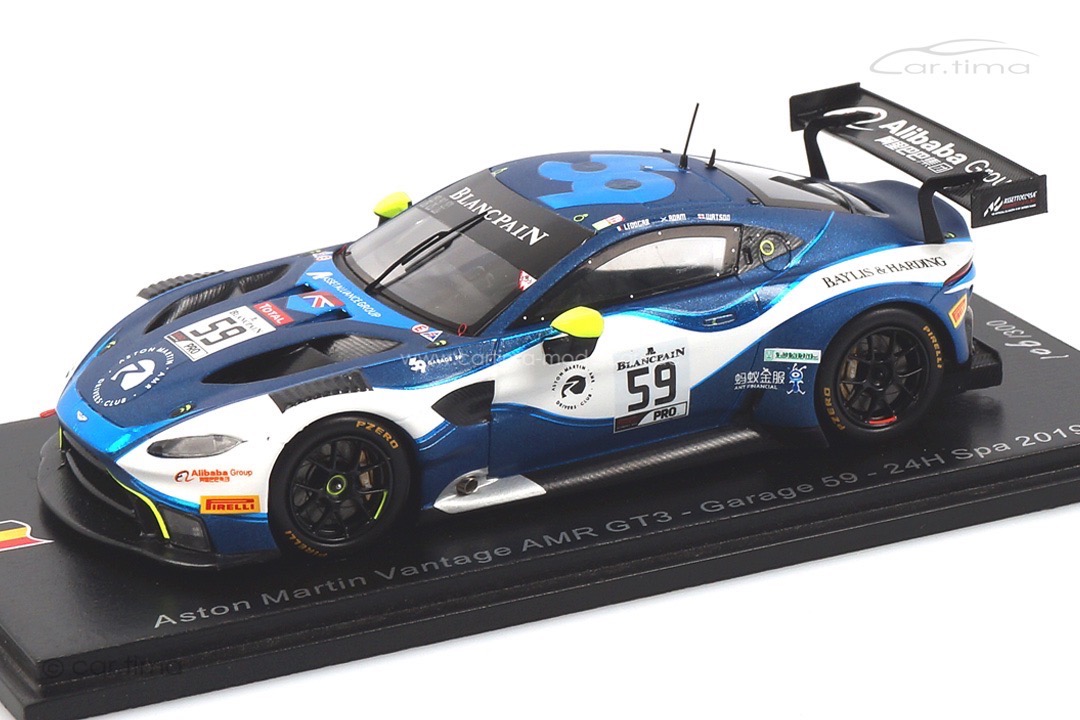 Aston Martin Vantage AMR GT3 24h Spa 2019 Adam/Ledogar/Watson Spark 1:43 SB281 Aston Martin Vantage AMR GT3 24h Spa 2019 Adam/Ledogar/Watson Spark 1:43 SB281