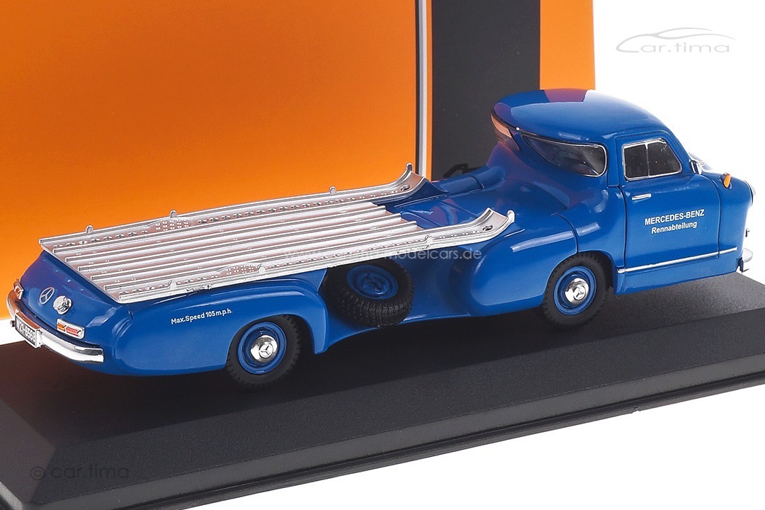 Mercedes Renntransporter "Blaues Wunder" 1955 IXO 1:43 RAC342 Mercedes Renntransporter "Blaues Wunder" 1955 IXO 1:43 RAC342