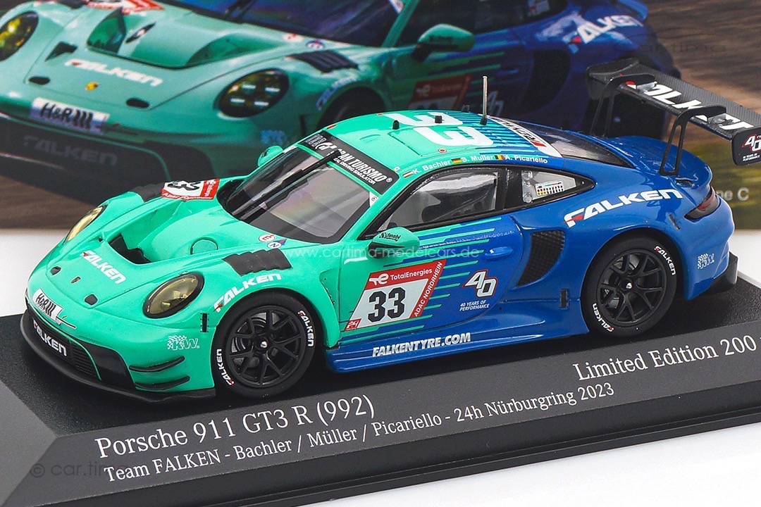 Porsche 911 (992) GT3 R 24h Nürburgring 2023 Falken Motorsport Minichamps 1:43 413236333