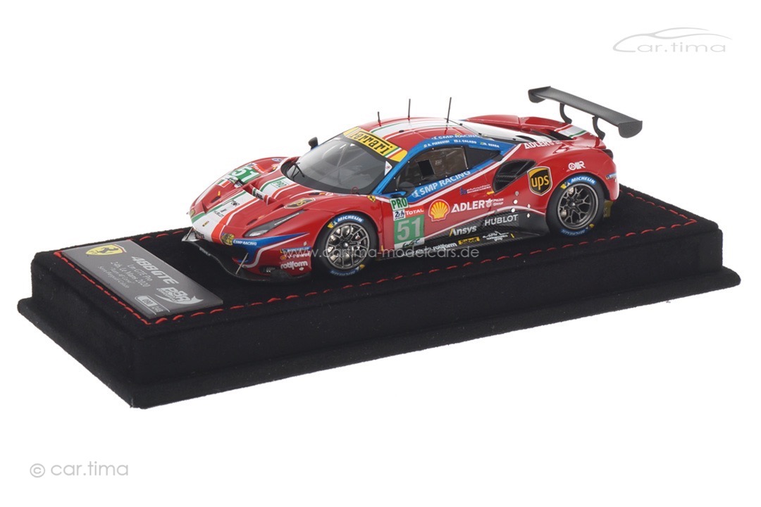Ferrari 488 GTE Evo 24h Le Mans 2020 Calado/Pier Guidi/Sierra BBR 1:43 BBRC252