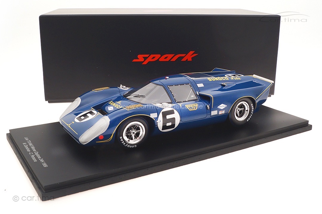 Lola T70 MK3 Winner Daytona 24h 1969 Donohue/Parsons Spark 1:18 18DA69