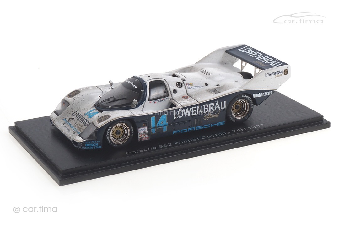 Porsche 962 Winner 24h Daytona 1987 Bell/Holbert/Robinson/Unser Jr. car.tima FINISH LINE 1:43 Porsche 962 Winner 24h Daytona 1987 Bell/Holbert/Robinson/Unser Jr. car.tima FINISH LINE 1:43