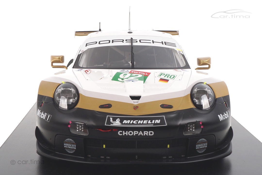 Porsche 911 RSR 24h Le Mans 2019 Estre/Christensen/Vanthoor Spark 1:12 12S018 Porsche 911 RSR 24h Le Mans 2019 Estre/Christensen/Vanthoor Spark 1:12 12S018