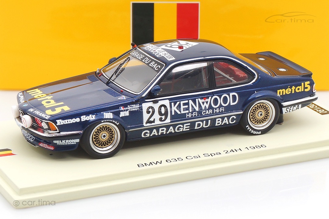 BMW 635 CSI 24h Spa 1986 Giroix/Malcher/Trolle Spark 1:43 SB671