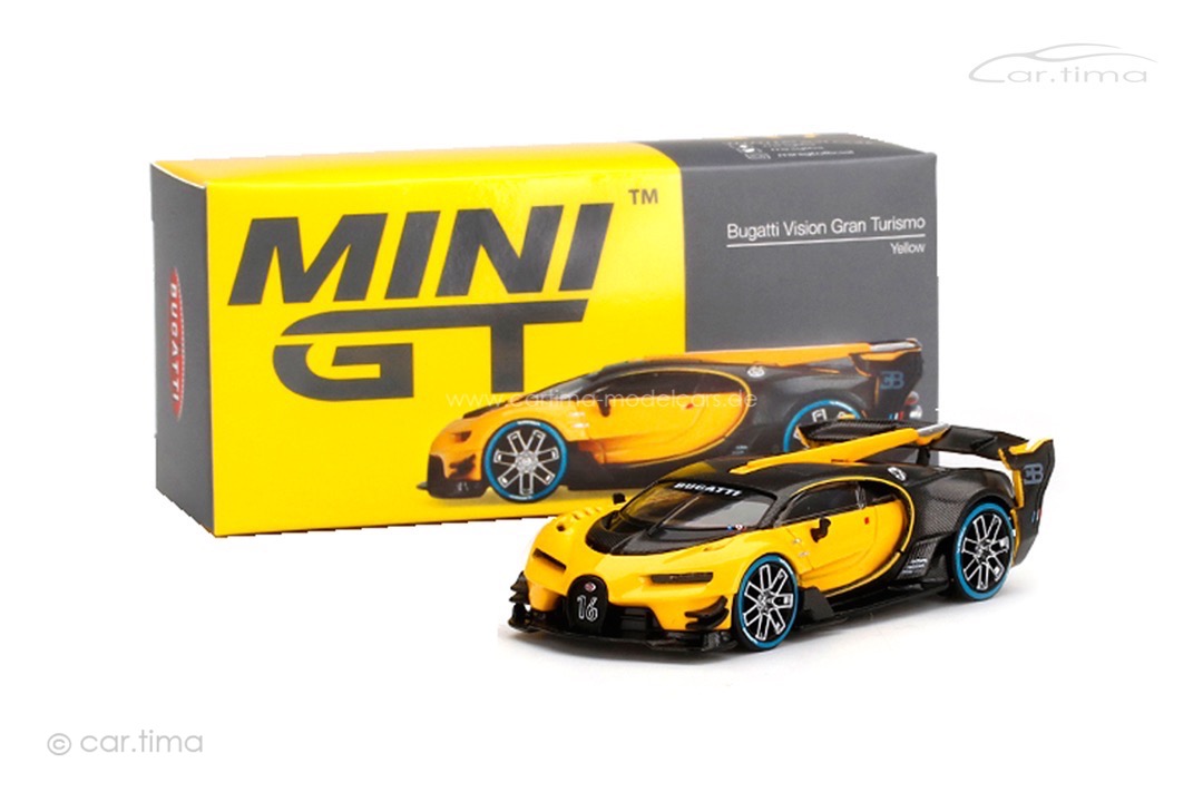 Bugatti Vision Gran Turismo gelb MINI GT 1:64 MGT00317-L