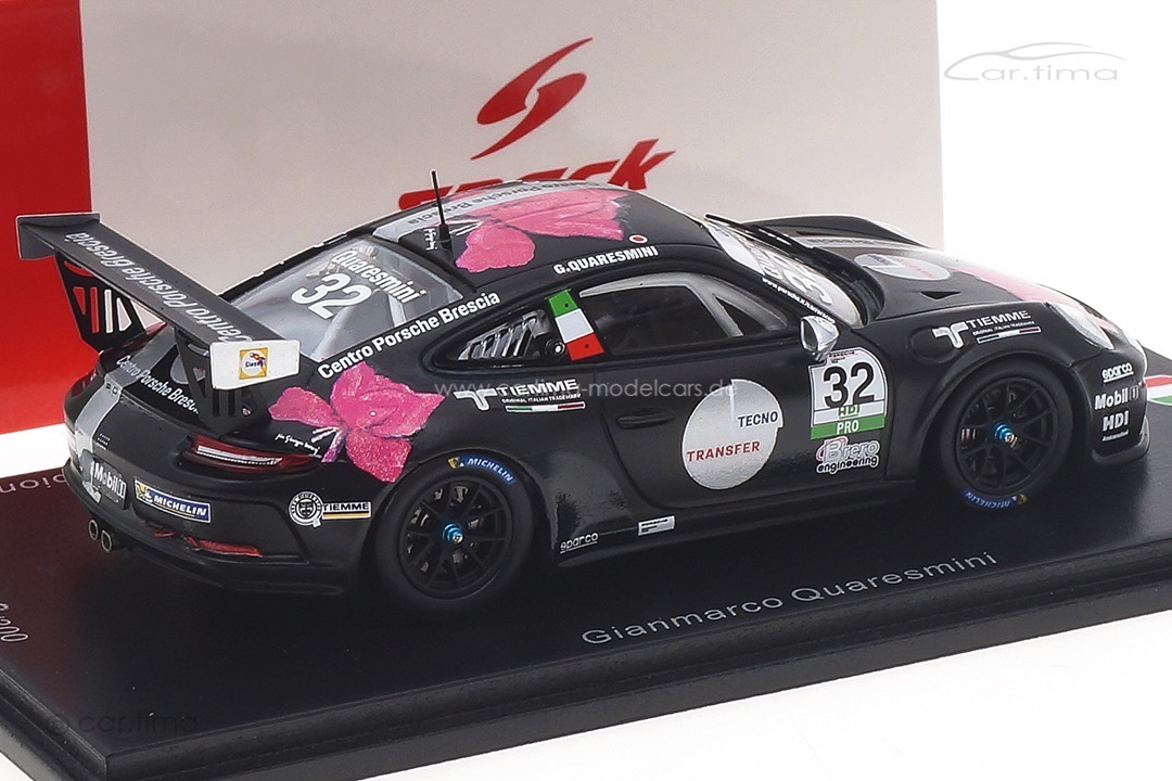 Porsche 911 (991) GT3 Cup Champion Carrera Cup Italien 2018 Quaresmini Spark 1:43 SI008