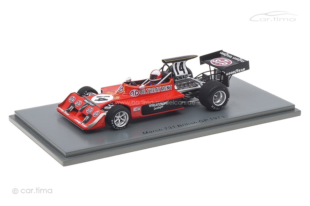 March 731 GP Großbritannien 1973 Roger Williamson Spark 1:43 S5373 March 731 GP Großbritannien 1973 Roger Williamson Spark 1:43 S5373