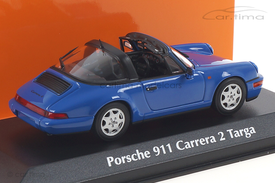 Porsche 911 (964) Carrera 2 Targa maritimblau Minichamps 1:43  940061360