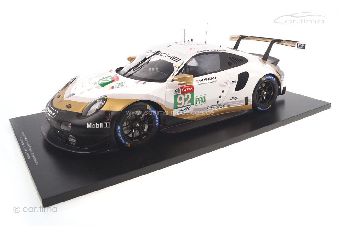 Porsche 911 RSR 24h Le Mans 2019 Estre/Christensen/Vanthoor Spark 1:12 12S018