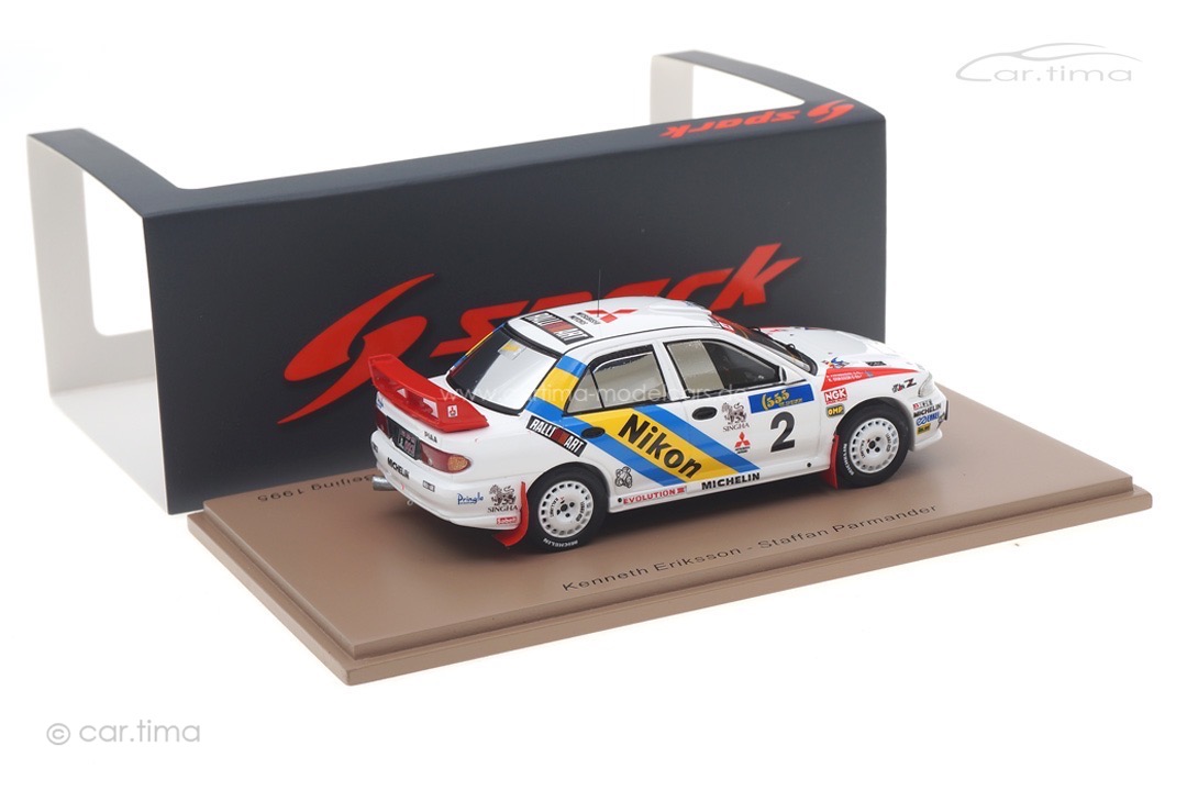 Mitsubishi Lancer EVOLUTION III Winner Rallye Hong Kong 1995 Eriksson/Parmander Spark 1:43 S6507 Mitsubishi Lancer EVOLUTION III Winner Rallye Hong Kong 1995 Eriksson/Parmander Spark 1:43 S6507