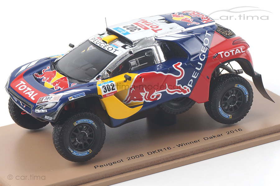 Peugeot 2008 DKR16 Winner Dakar 2016 Peterhansel/Cottret Spark 1:43 S4876 Peugeot 2008 DKR16 Winner Dakar 2016 Peterhansel/Cottret Spark 1:43 S4876