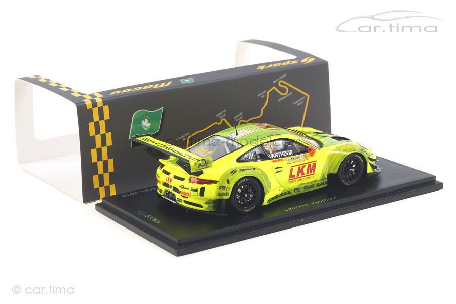 Porsche 911 GT3 R Macau 2018 Laurens Vanthoor Spark 1:43 SA175 Porsche 911 GT3 R Macau 2018 Laurens Vanthoor Spark 1:43 SA175