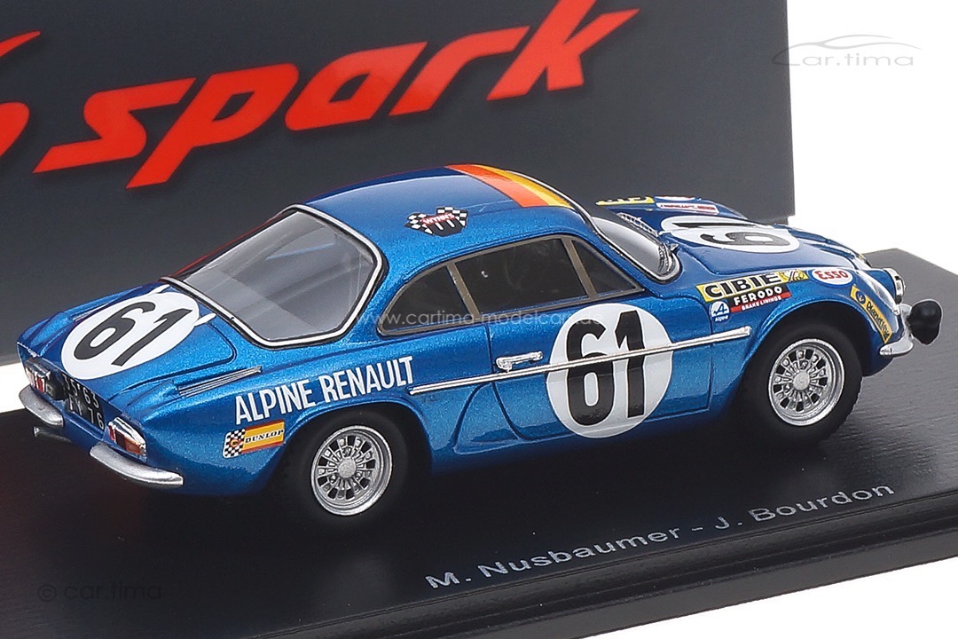 Alpine A110 24h Le Mans 1968 Bourdon/Nussbaumer Spark 1:43 S6102 Alpine A110 24h Le Mans 1968 Bourdon/Nussbaumer Spark 1:43 S6102