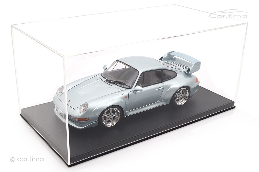 Porsche 911 (993) GT2 Polarsilber inkl. Vitrine KK Scale 1:12 KKDC120281S-VIT