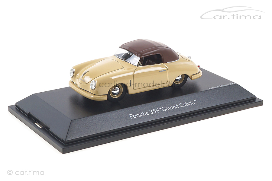 Porsche 356 Gmünd Cabriolet beige Schuco 1:43 450879700 Porsche 356 Gmünd Cabriolet beige Schuco 1:43 450879700