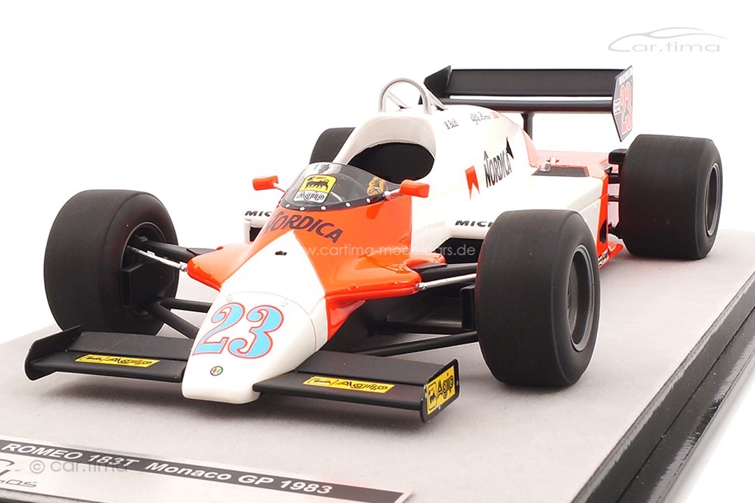 Alfa Romeo F1 183T GP Monaco 1983 Mauro Baldi Tecnomodel 1:18 TM18-230C