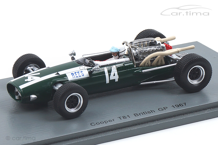 Cooper T81 GP Großbritannien 1967 Alan Rees Spark 1:43 S5294