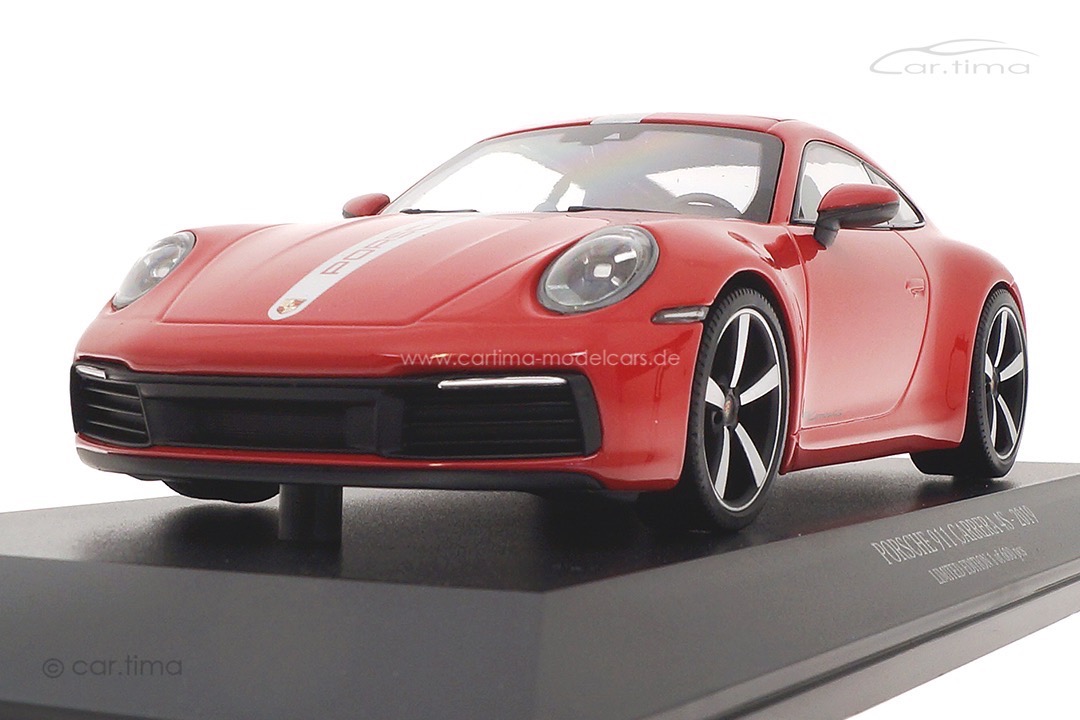 Porsche 911 (992) Carrera 4S Karminrot Minichamps 1:18 155067326