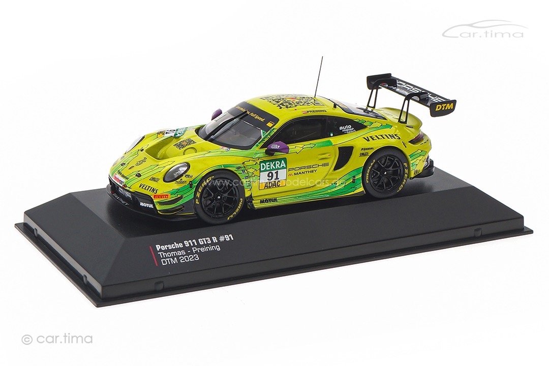 Porsche 911 GT3 R DTM Champion 2023 Thomas Preining Manthey Grello IXO 1:43 MG-I-911-DTM-23-4391
