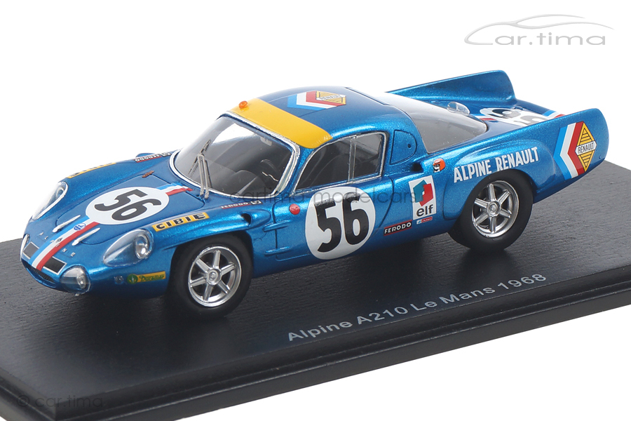 Alpine A210 24h Le Mans 1968 Marnat/Gerbault Spark 1:43 S5474 Alpine A210 24h Le Mans 1968 Marnat/Gerbault Spark 1:43 S5474