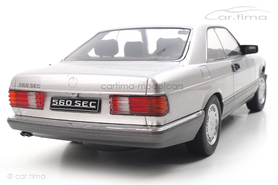 Mercedes-Benz 560 SEC C126 silber KK Scale 1:18 KKDC180332