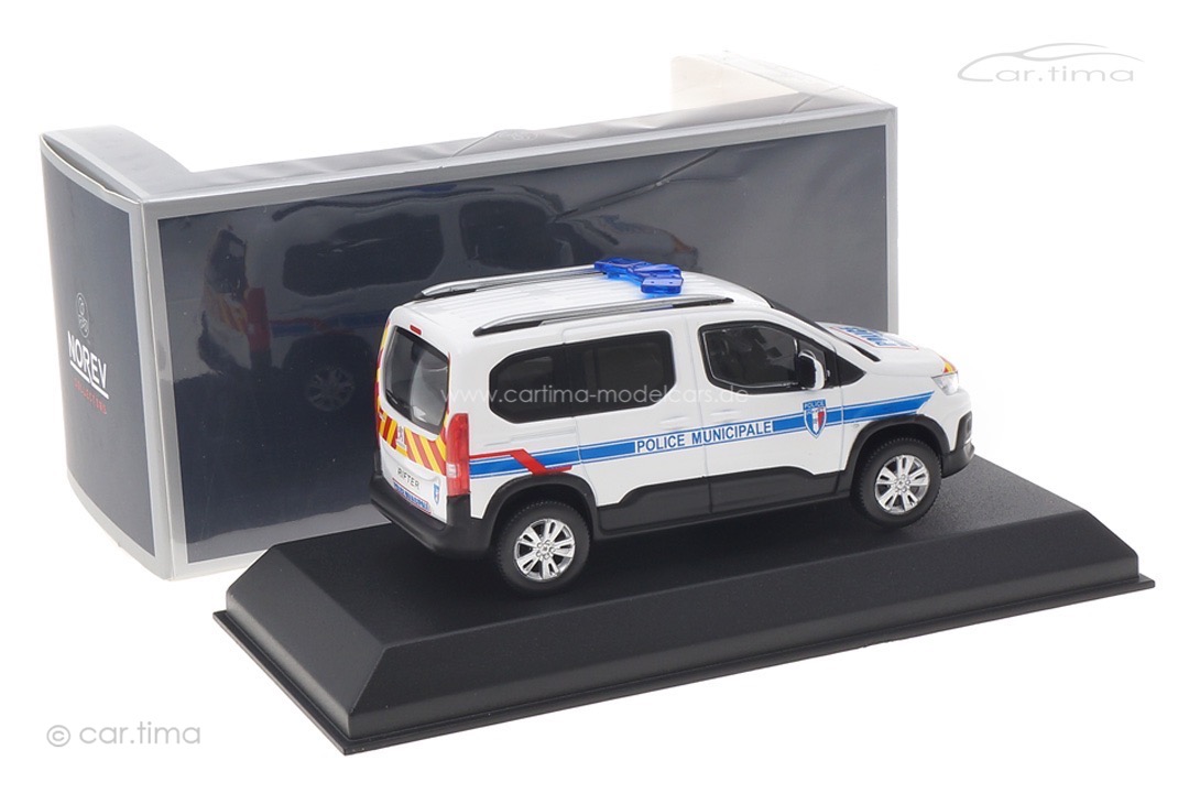 Peugeot Rifter 2019 Police Municipale weiß/rot/gelb Norev 1:43 479067