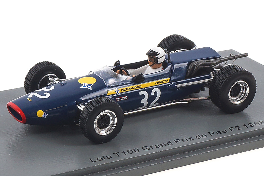 Lola T100 GP de Pau F2 1968 Jorge de Bagration Spark 1:43 SF180 Lola T100 GP de Pau F2 1968 Jorge de Bagration Spark 1:43 SF180