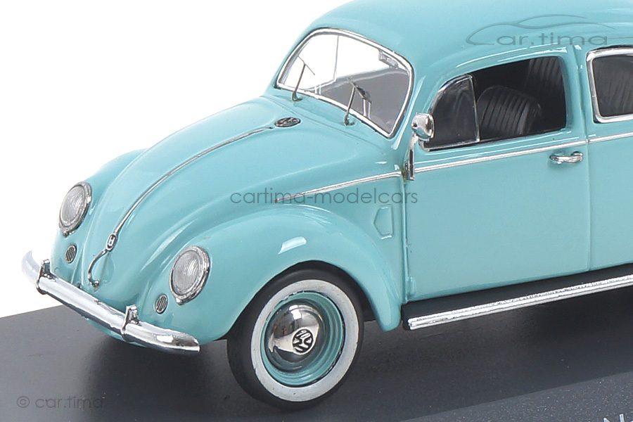 VW Käfer Ovali mit Westfalia-Anhänger türkis Schuco 1:43 450269900