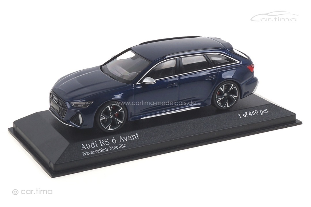 Audi RS6 Avant 2019 Navarrablau met. Minichamps 1:43 410018011 Audi RS6 Avant 2019 Navarrablau met. Minichamps 1:43 410018011