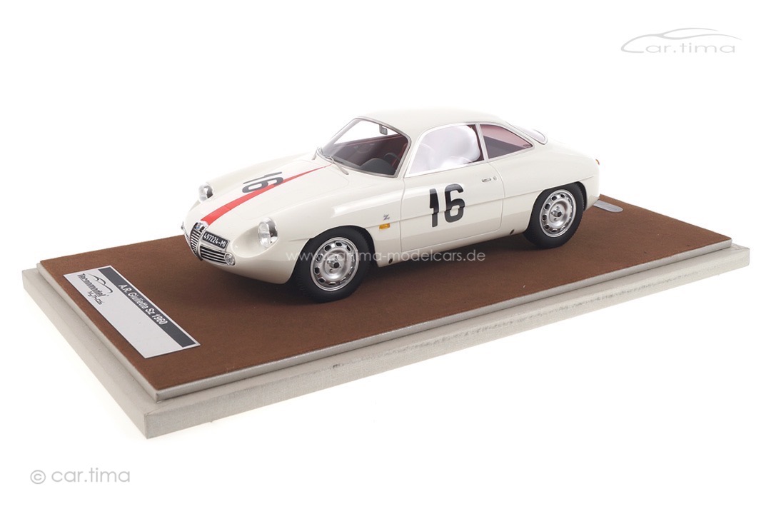 Alfa Romeo Giulietta SZ Monza Coppa Intereuropa 1960 Kim Tecnomodel 1:18 TM18-42F Alfa Romeo Giulietta SZ Monza Coppa Intereuropa 1960 Kim Tecnomodel 1:18 TM18-42F