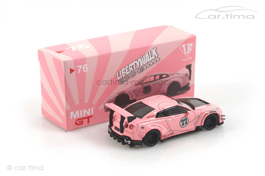 LB Works Nissan GT-R R35 (LHD) Pink Pig MINI GT 1:64 MGT00076-L