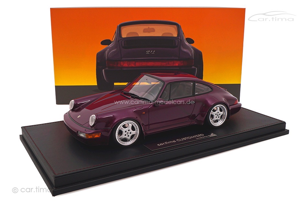 Porsche 911 (964) Carrera 4 WTL Amethyst met. Speedline Alufelgen car.tima CUSTOMIZED 1:18
