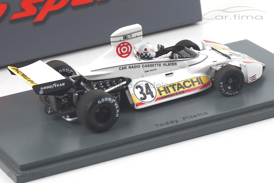Brabham BT42 GP Belgien 1974 Teddy Pilette Spark 1:43 S4784 Brabham BT42 GP Belgien 1974 Teddy Pilette Spark 1:43 S4784