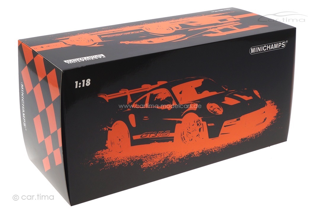 Porsche 911 (992) GT3 RS Schwarz/Rad orange Minichamps 1:18 113062030 Porsche 911 (992) GT3 RS Schwarz/Rad orange Minichamps 1:18 113062030