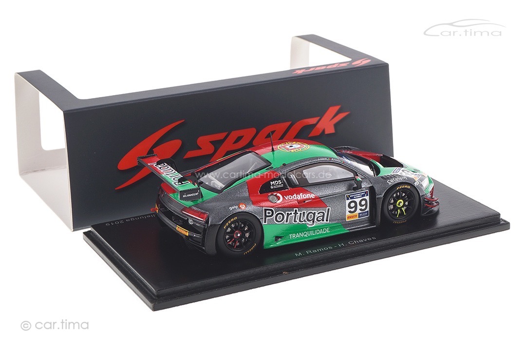 Audi R8 LMS Vallelunga 2019 Ramos/Chaves Spark 1:43 S6315 Audi R8 LMS Vallelunga 2019 Ramos/Chaves Spark 1:43 S6315