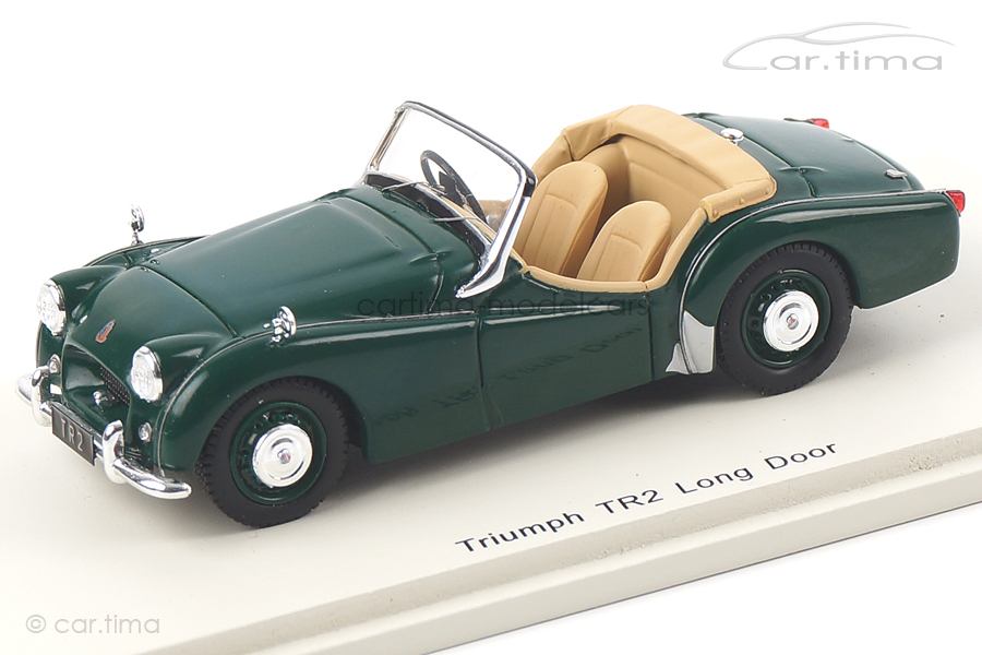 Triumph TR2 Long door grün Spark 1:43 S0498 Triumph TR2 Long door grün Spark 1:43 S0498