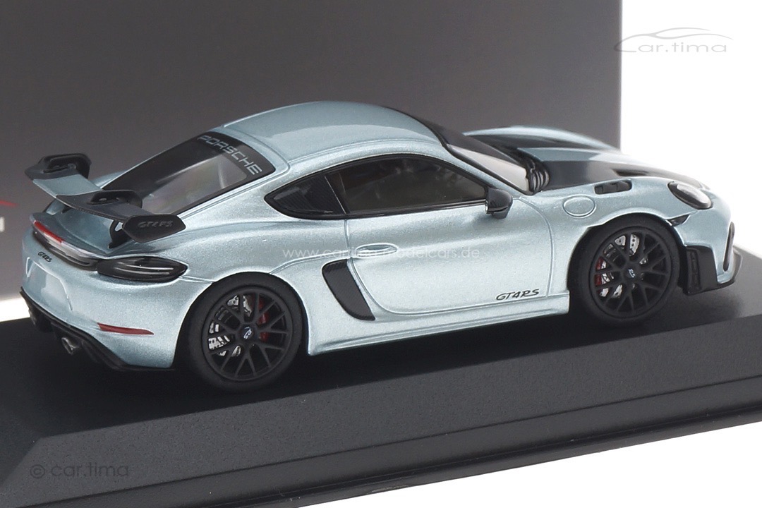 Porsche 718 Cayman GT4 RS Azzuro Thetys/Rad schwarz Minichamps car.tima CUSTOMIZED 1:43 Porsche 718 Cayman GT4 RS Azzuro Thetys/Rad schwarz Minichamps car.tima CUSTOMIZED 1:43
