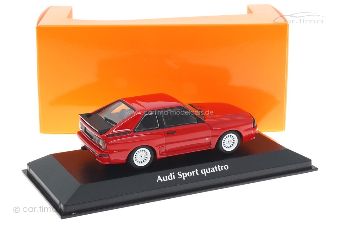 Audi Sport quattro 1984 rot/Rad weiß Minichamps 1:43 940012120 Audi Sport quattro 1984 rot/Rad weiß Minichamps 1:43 940012120