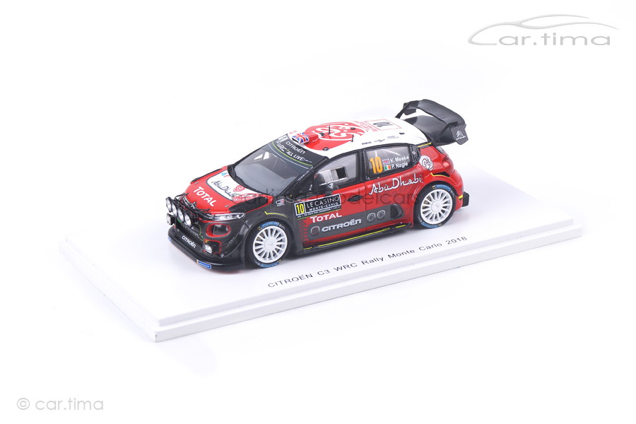 Citroen C3 WRC Rally Monte Carlo 2018 Meeke/Nagle Spark 1:43 S5960 Citroen C3 WRC Rally Monte Carlo 2018 Meeke/Nagle Spark 1:43 S5960