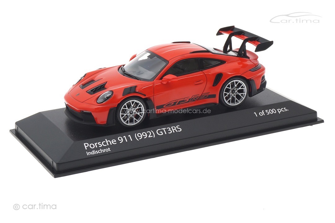 Porsche 911 (992) GT3 RS Indischrot/Rad silber Minichamps 1:43 410062102