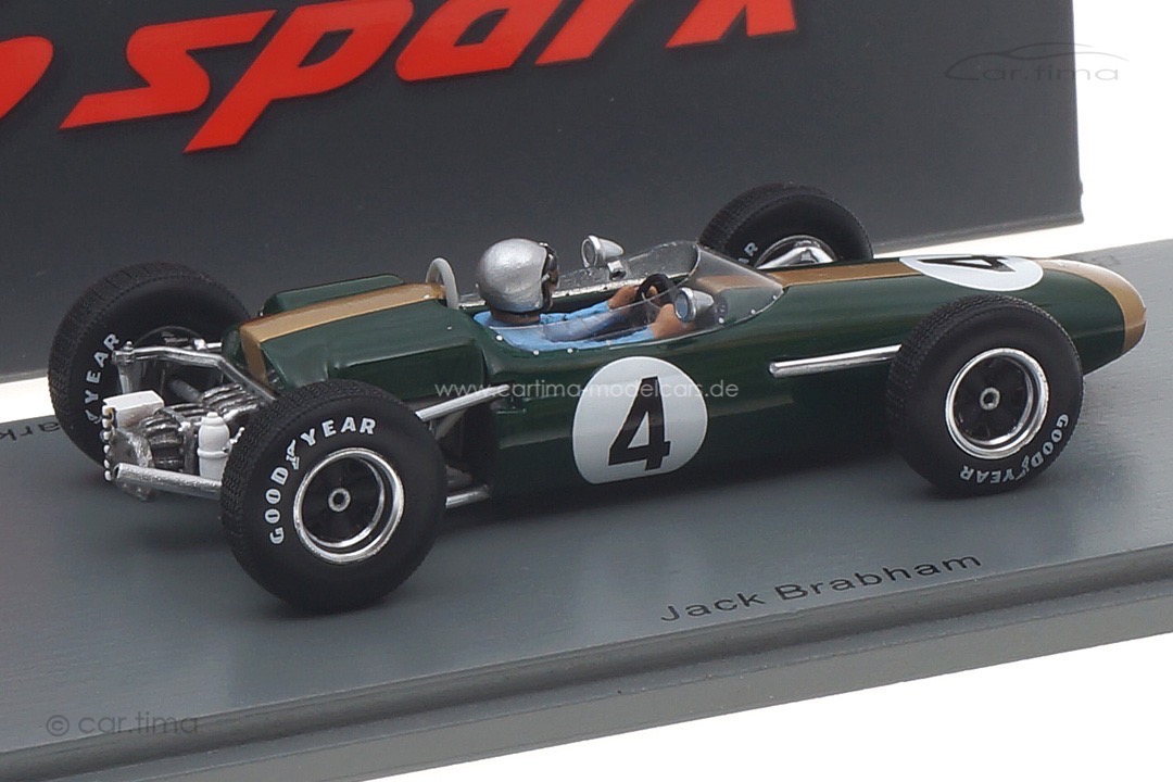 Brabham BT11A Winner GP Australien 1965 Jack Brabham Spark 1:43 S7434 Brabham BT11A Winner GP Australien 1965 Jack Brabham Spark 1:43 S7434