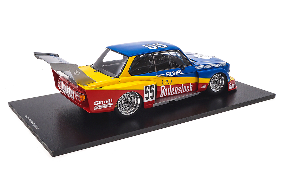 BMW 2002 Turbo Schnitzer DRM Norisring 1977 Originalsignatur Walter Röhrl Spark 1:18 CA-MAD-003-SIGN