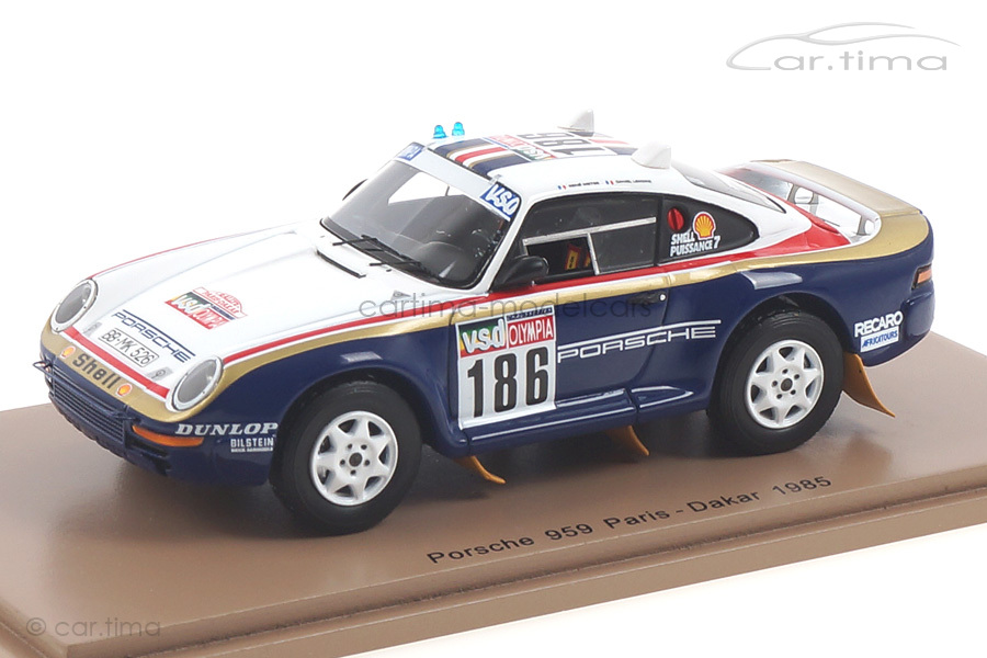 Porsche 959 Rallye Paris-Dakar 1985 Metge/Lemoine Spark 1:43 S7818 Porsche 959 Rallye Paris-Dakar 1985 Metge/Lemoine Spark 1:43 S7818