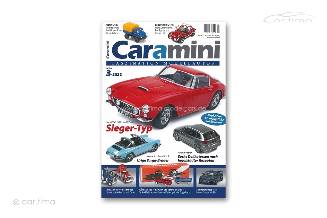 Zeitschrift / Magazine caramini Faszination Modellautos 03/2022 Expromo Verlag