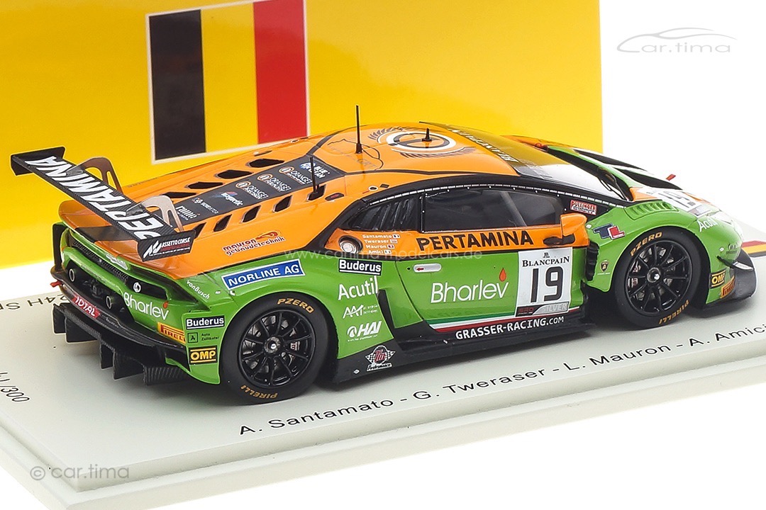 Lamborghini Huracán GT3 Evo 24h Spa 2019 Amici/Mauron/Santamato Spark 1:43 SB315 Lamborghini Huracán GT3 Evo 24h Spa 2019 Amici/Mauron/Santamato Spark 1:43 SB315
