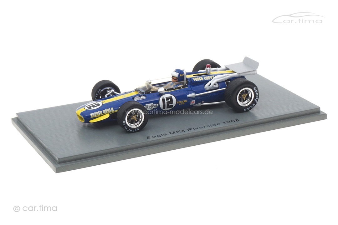 Eagle MK4 Riverside 1968 Mark Donohue Spark 1:43 S4260 Eagle MK4 Riverside 1968 Mark Donohue Spark 1:43 S4260