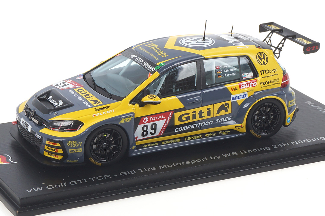 VW Golf VII GTI 24h Nürburgring 2019 Preisig/Schreiner/Assmann Spark 1:43 SG557 VW Golf VII GTI 24h Nürburgring 2019 Preisig/Schreiner/Assmann Spark 1:43 SG557