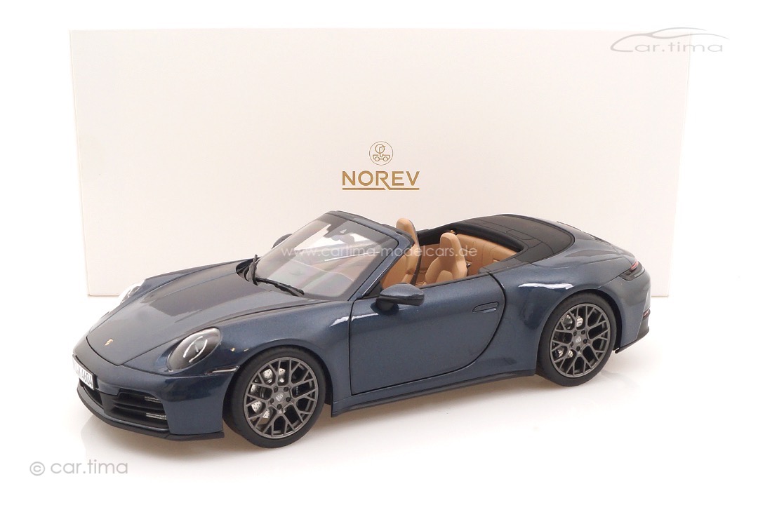 Porsche 911 (992.2) Carrera S Cabriolet Yachtingblaumet. Norev 1:18 187180
